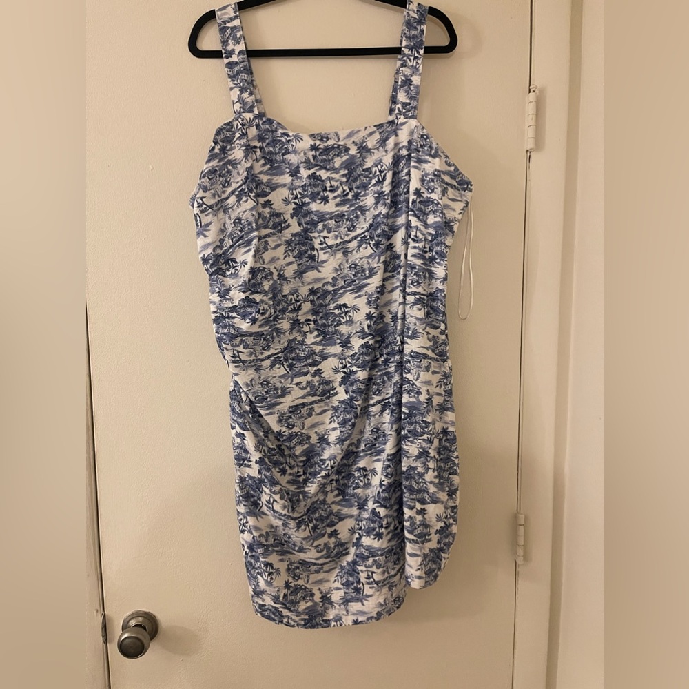 Abercrombie & Fitch Blue and White Dress